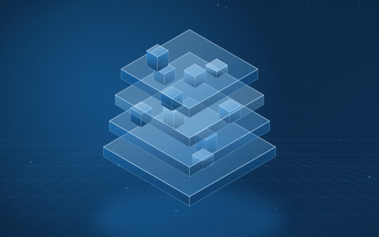 Abstract illustration of transactions passing a secure risk checkpoint