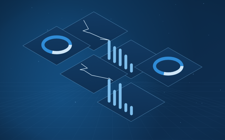 Product screens with embedded charts powered by one analytics engine