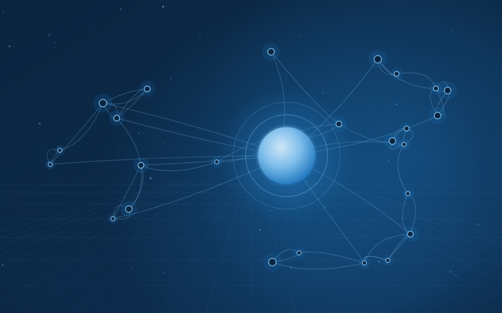 Abstract illustration of engineers reviewing a continuous data stream