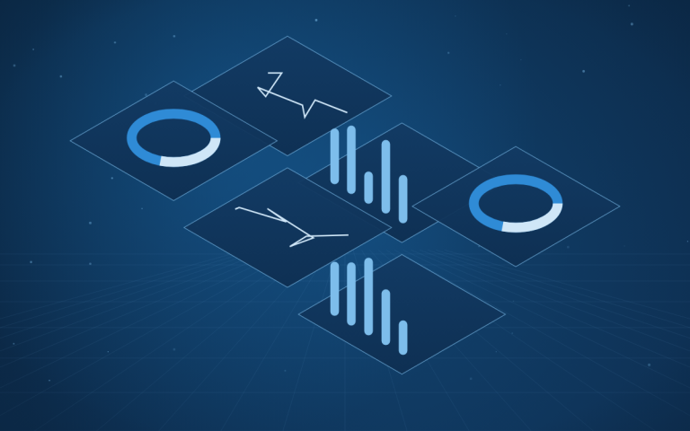 Abstract illustration of monitoring panels for streaming jobs