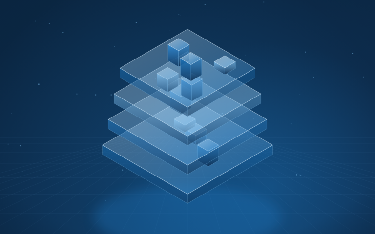 Abstract illustration of an application database with backups