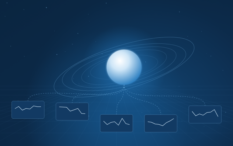Isolated dashboard tiles served by a shared analytics core