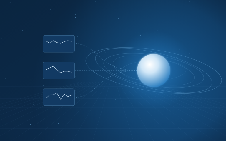 Illustration of training data flowing from storage into an AI training cluster